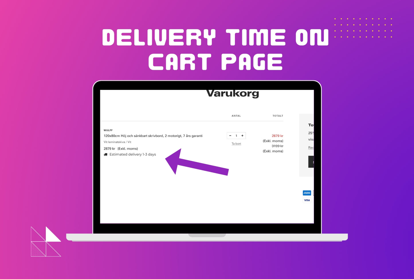 Show Estimated Delivery Time on Cart Page and Order Confirmation Email